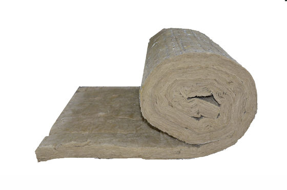 Residential stonewool Insulation Blanket With Wire Mesh / Fiberglass Cloth